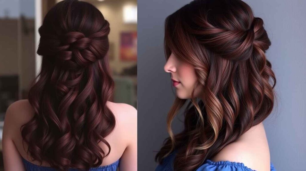 Half Up Half Down Hairstyles for Easy Romantic Looks