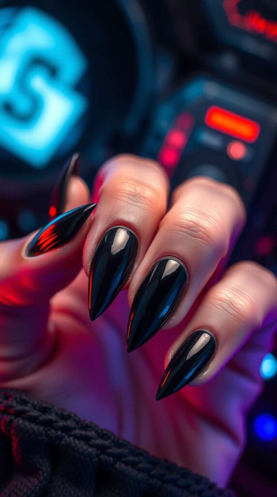 10+ Black Nail Designs To Make A Bold Statement This Winter Season