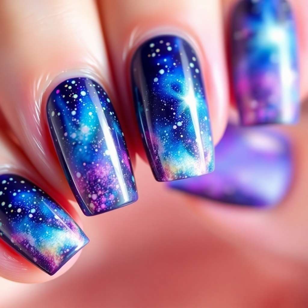 10 Stunning Galaxy Nail Art Ideas That Are Totally Cosmic